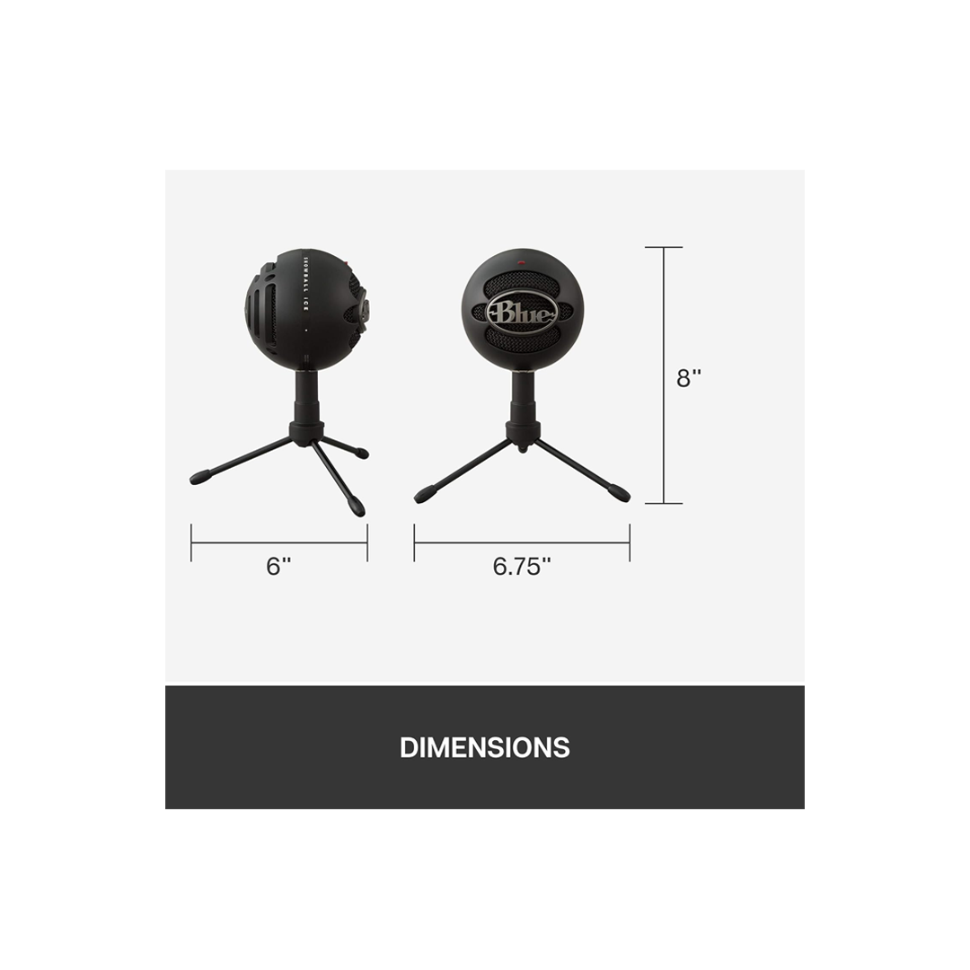 Logitech Blue Snowball Ice Microphone - Black in Qatar Logitech Blue Snowball Ice Microphone - Black in Qatar
